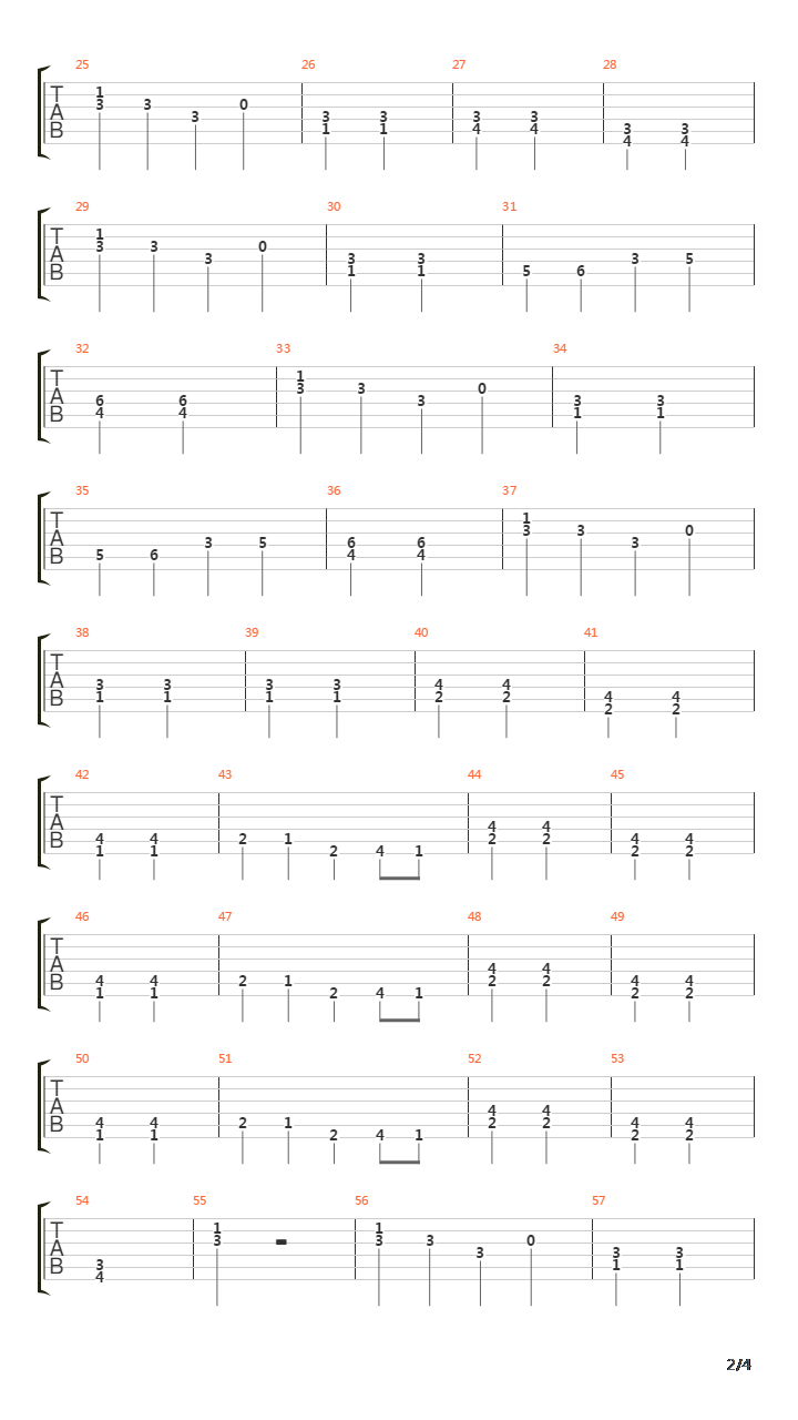 Steady As We Go吉他谱