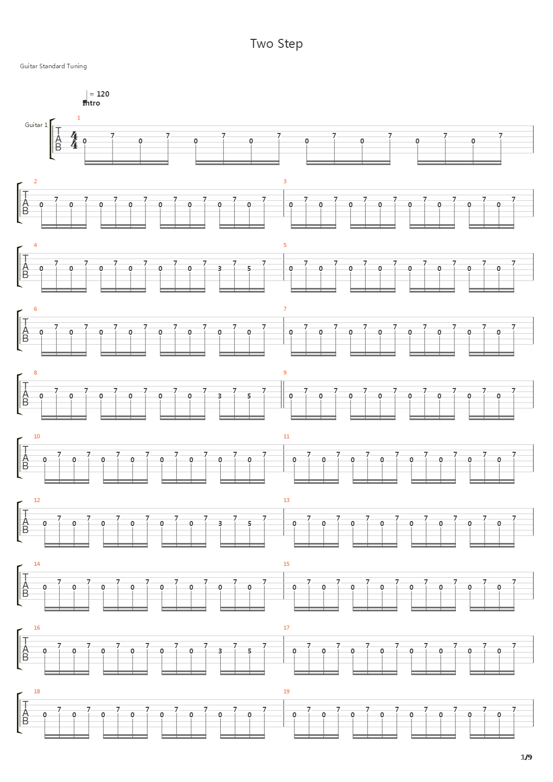 Two Step吉他谱