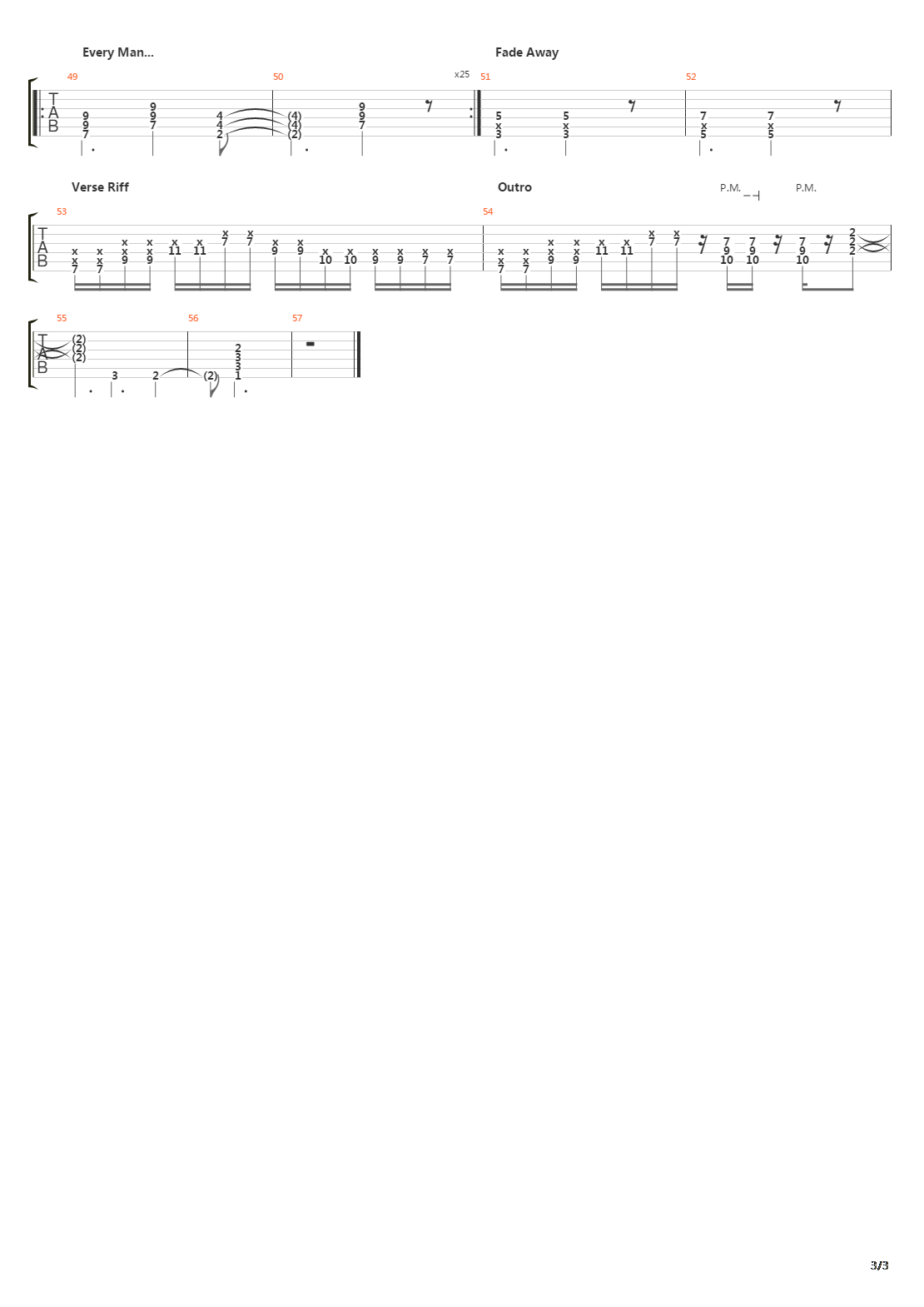 Warehouse吉他谱