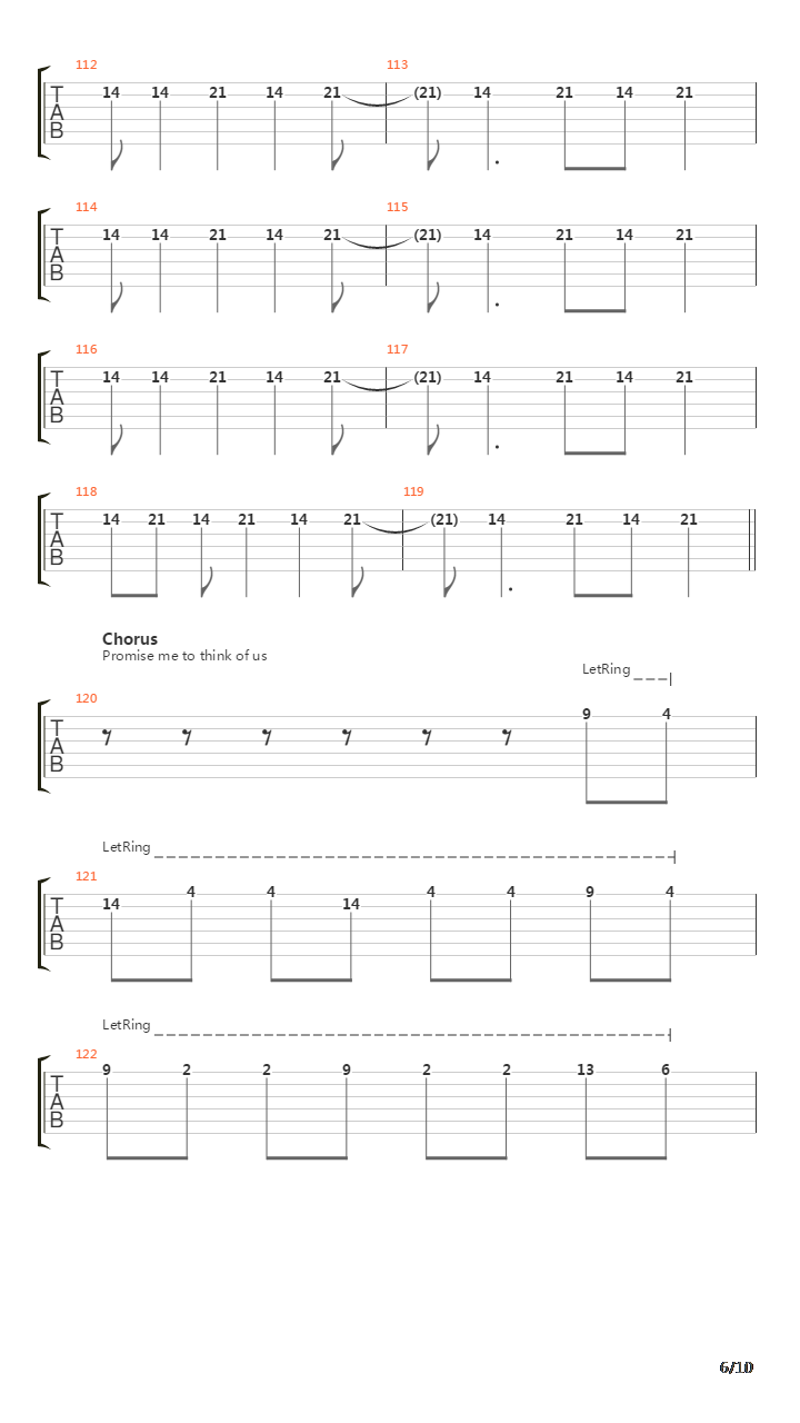 Promise Me吉他谱