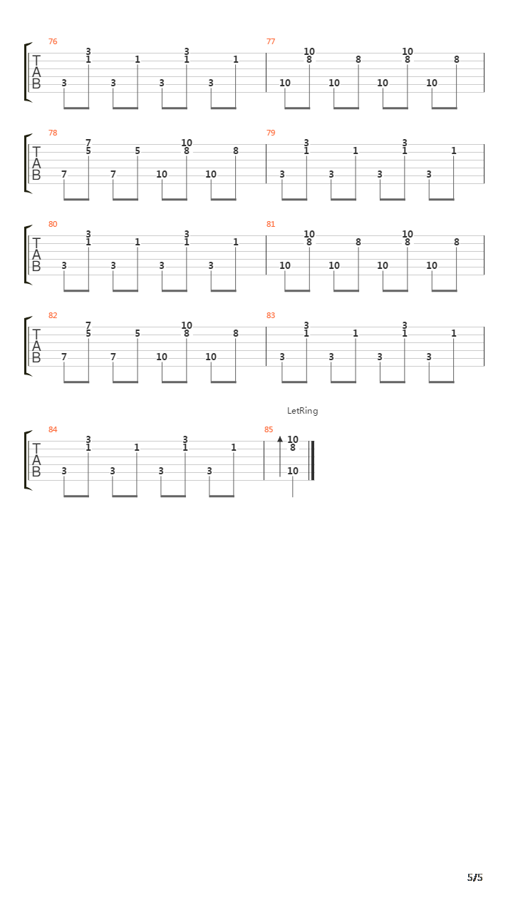 405 Aucustic吉他谱