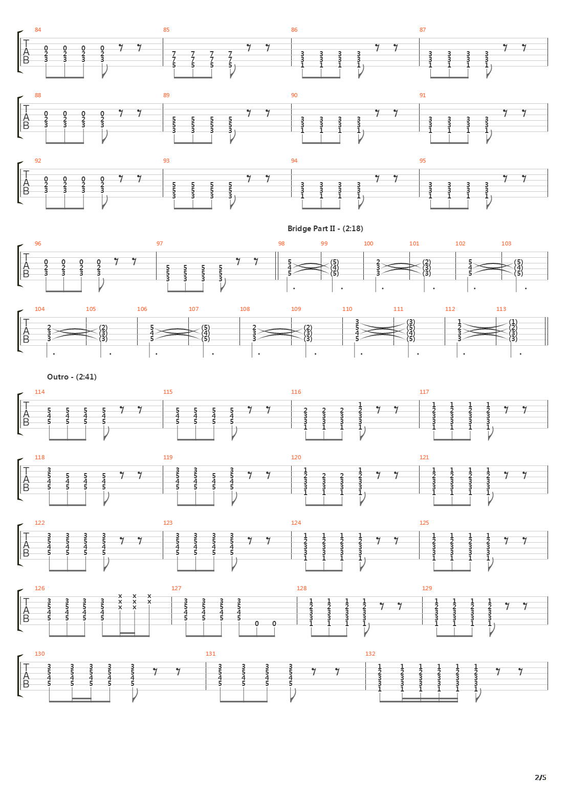 Bixby Canyon Bridge吉他谱