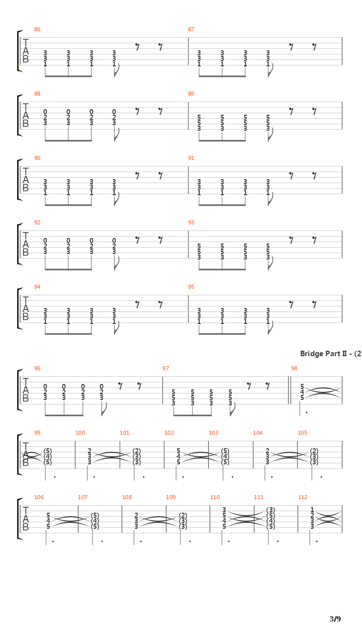 Bixby Canyon Bridge吉他谱