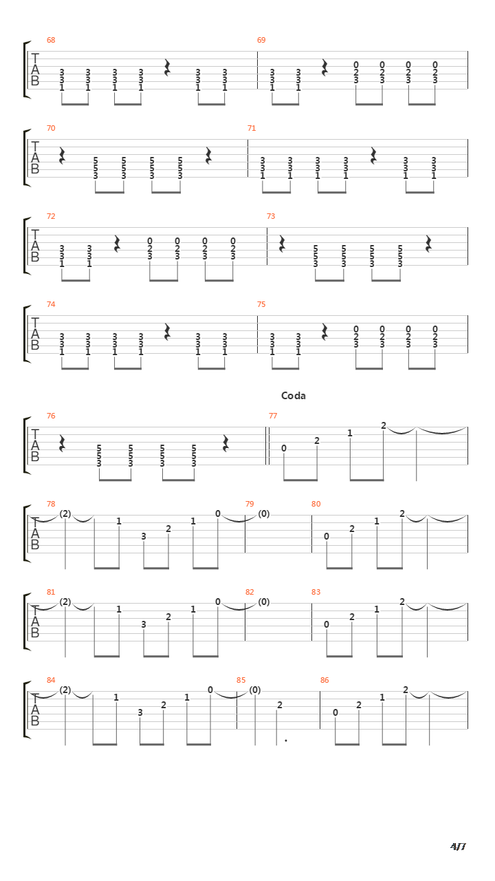 Bixby Canyon Bridge吉他谱