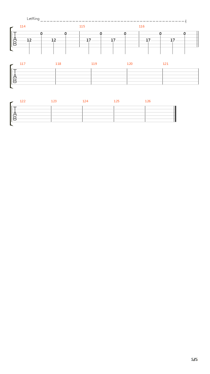 Grapevine Fires吉他谱