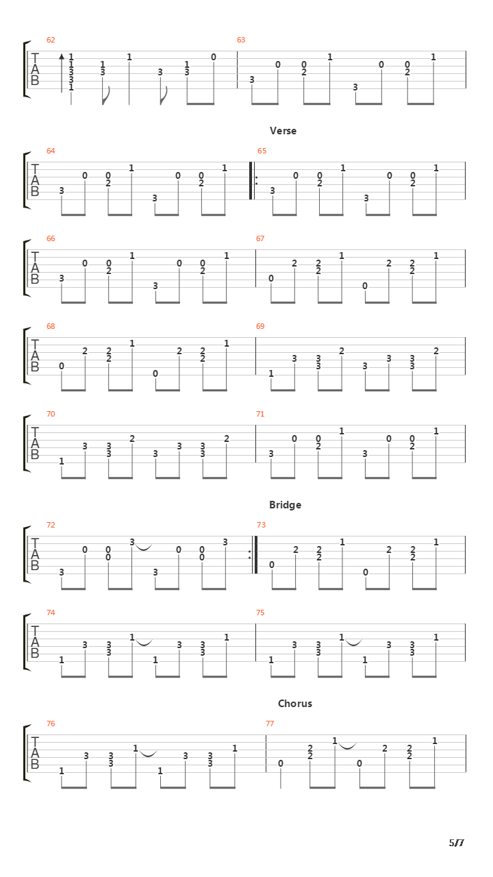 I Will Follow You Into The Dark吉他谱