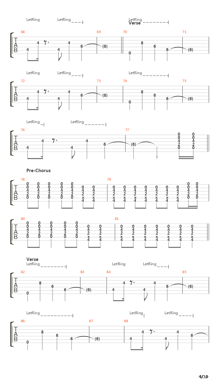 Long Division吉他谱