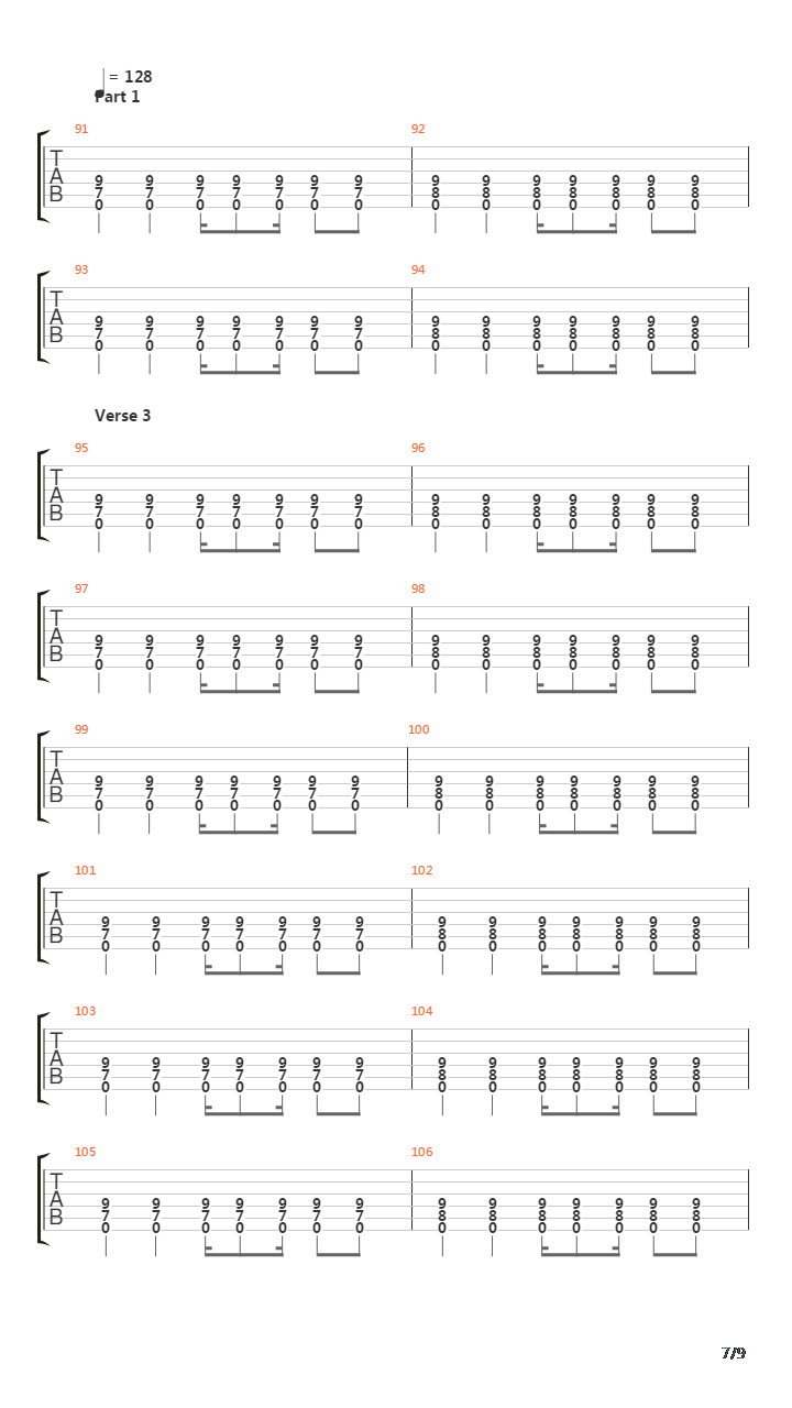 7 Words吉他谱