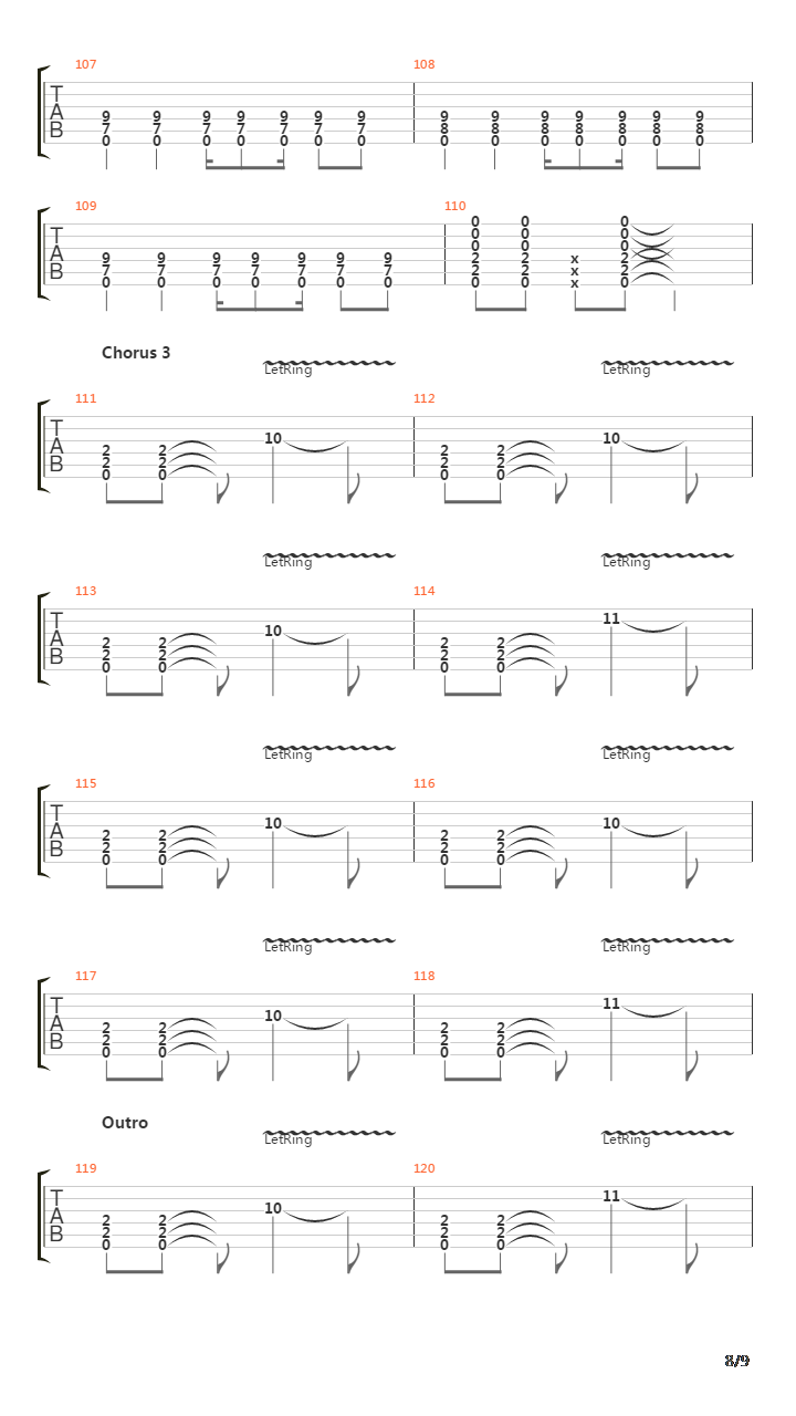 7 Words吉他谱