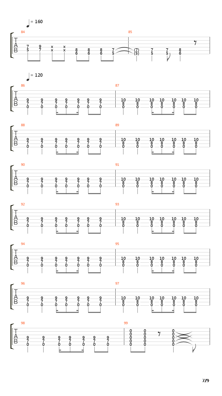 7 Words吉他谱