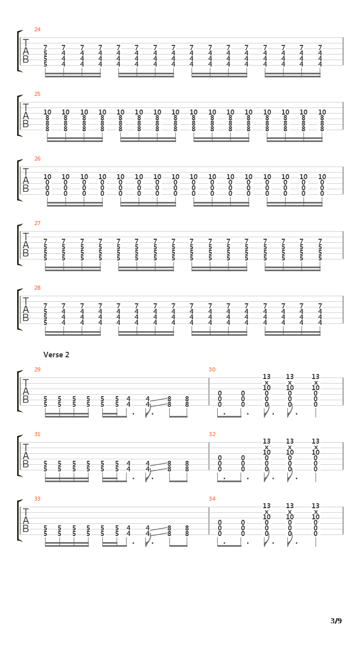 Back To School吉他谱