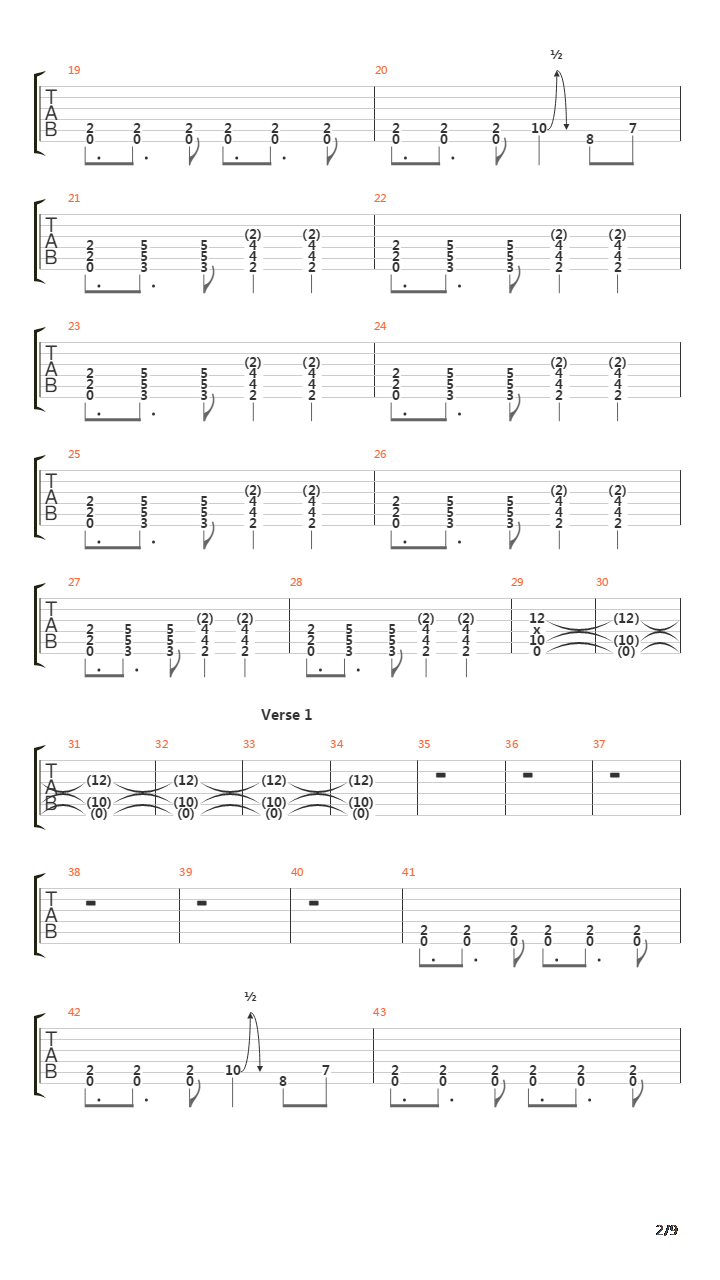 Birthmark吉他谱