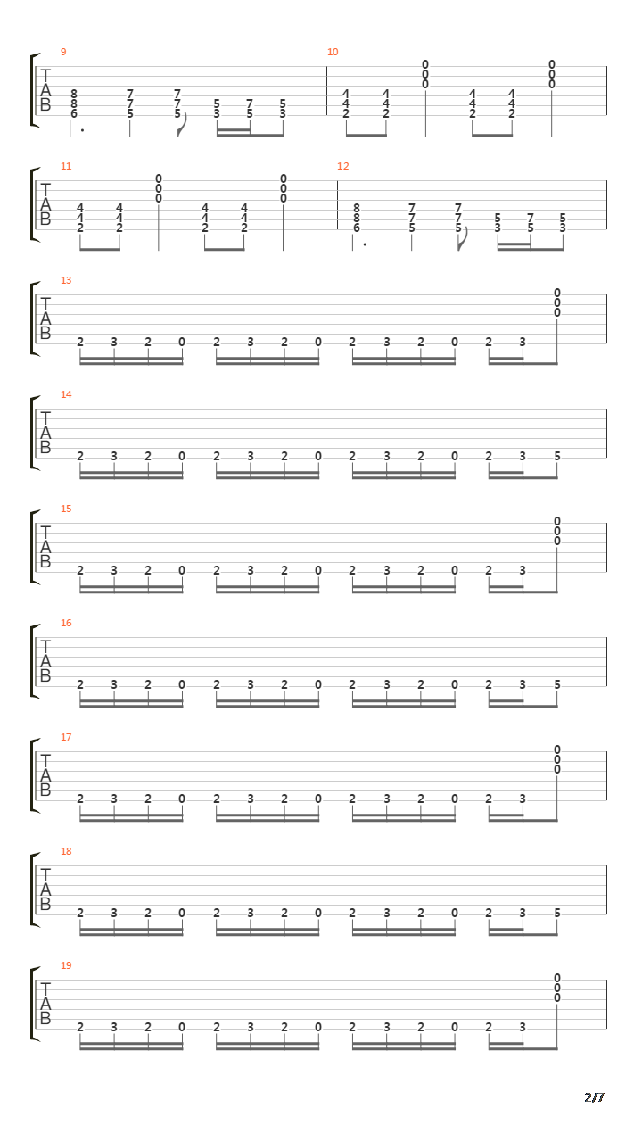 Engine No 9吉他谱