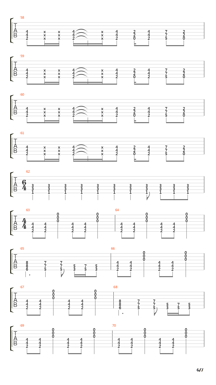 Engine No 9吉他谱