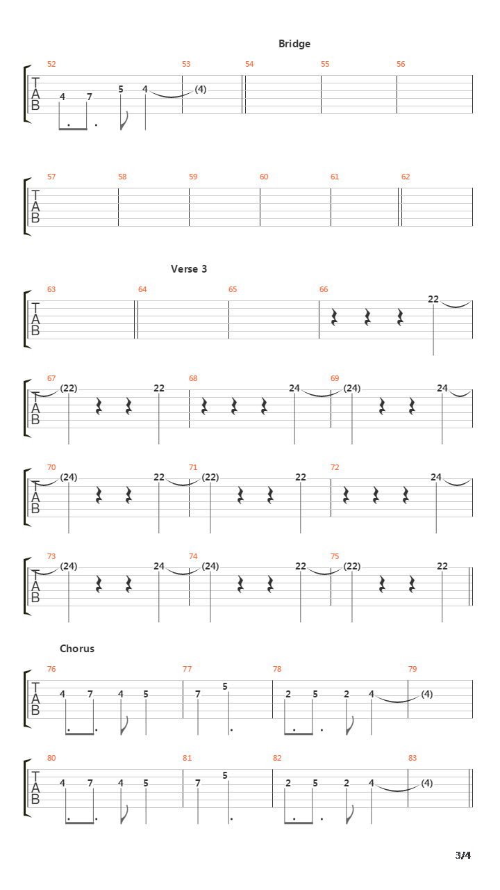 Gauze吉他谱