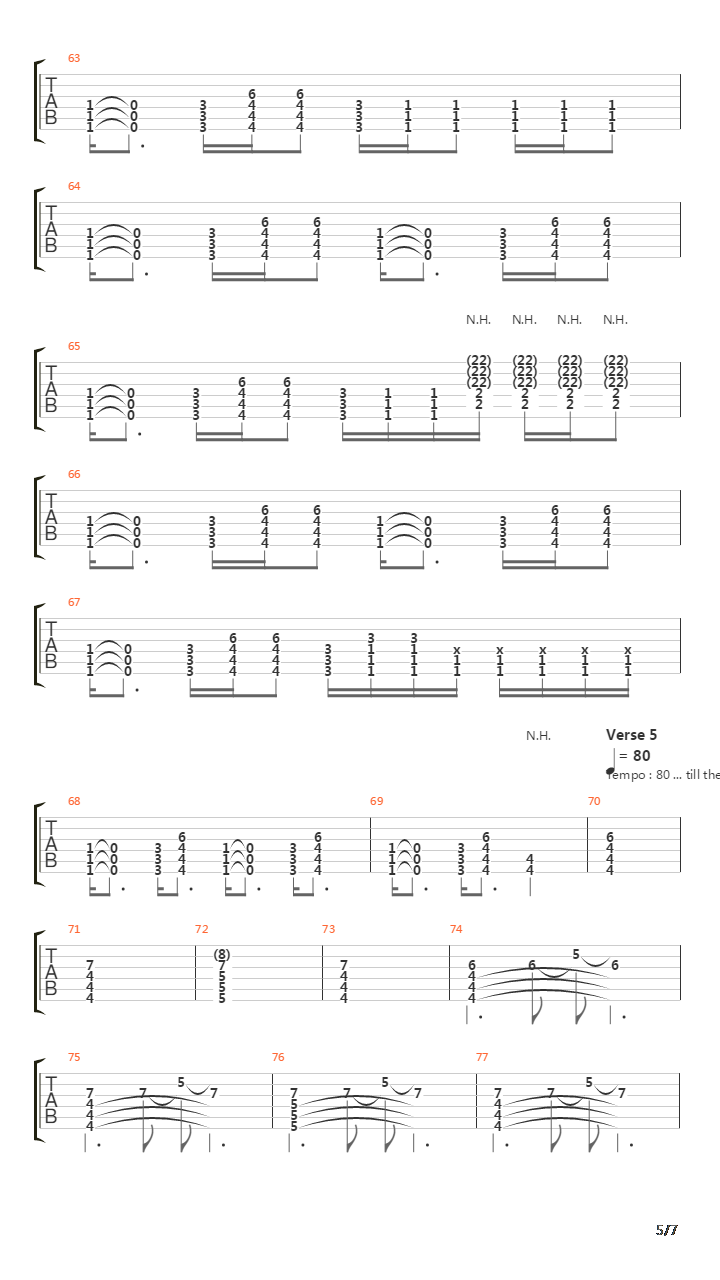 Mx吉他谱