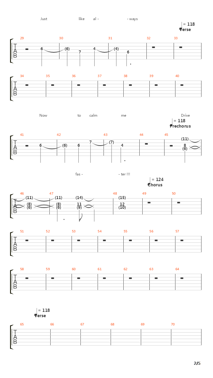 Passenger吉他谱