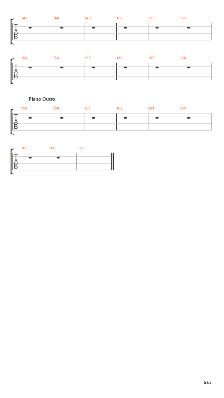 Passenger吉他谱