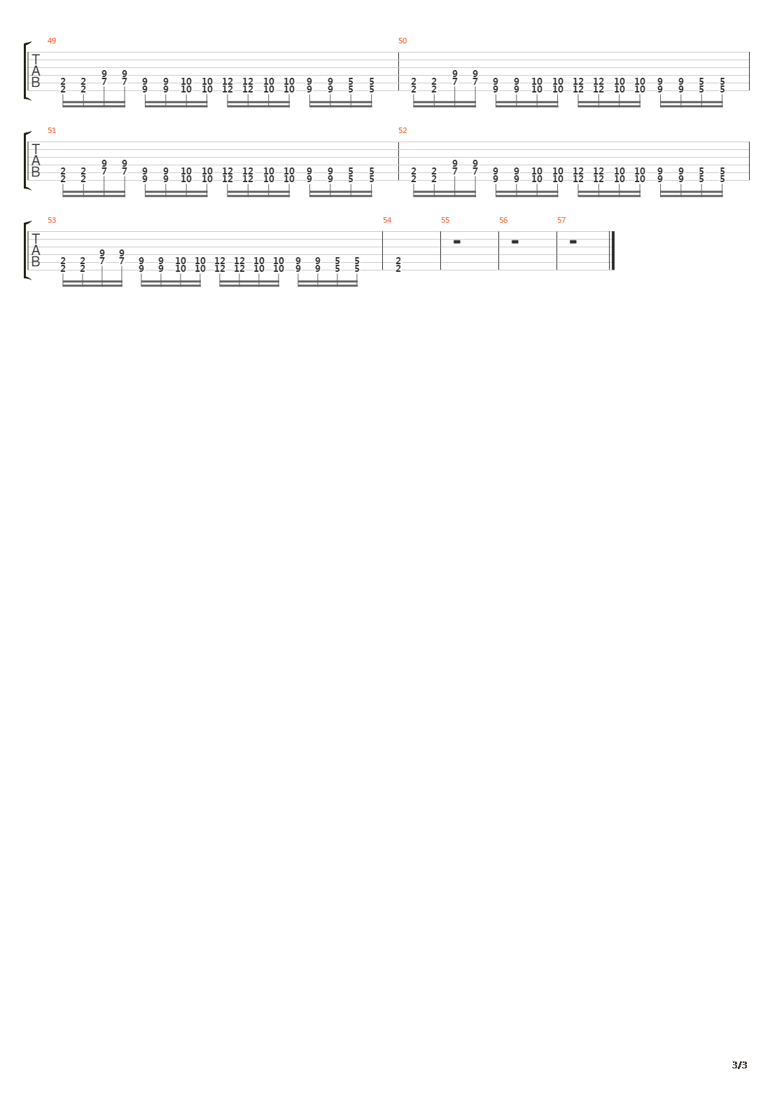 Root吉他谱