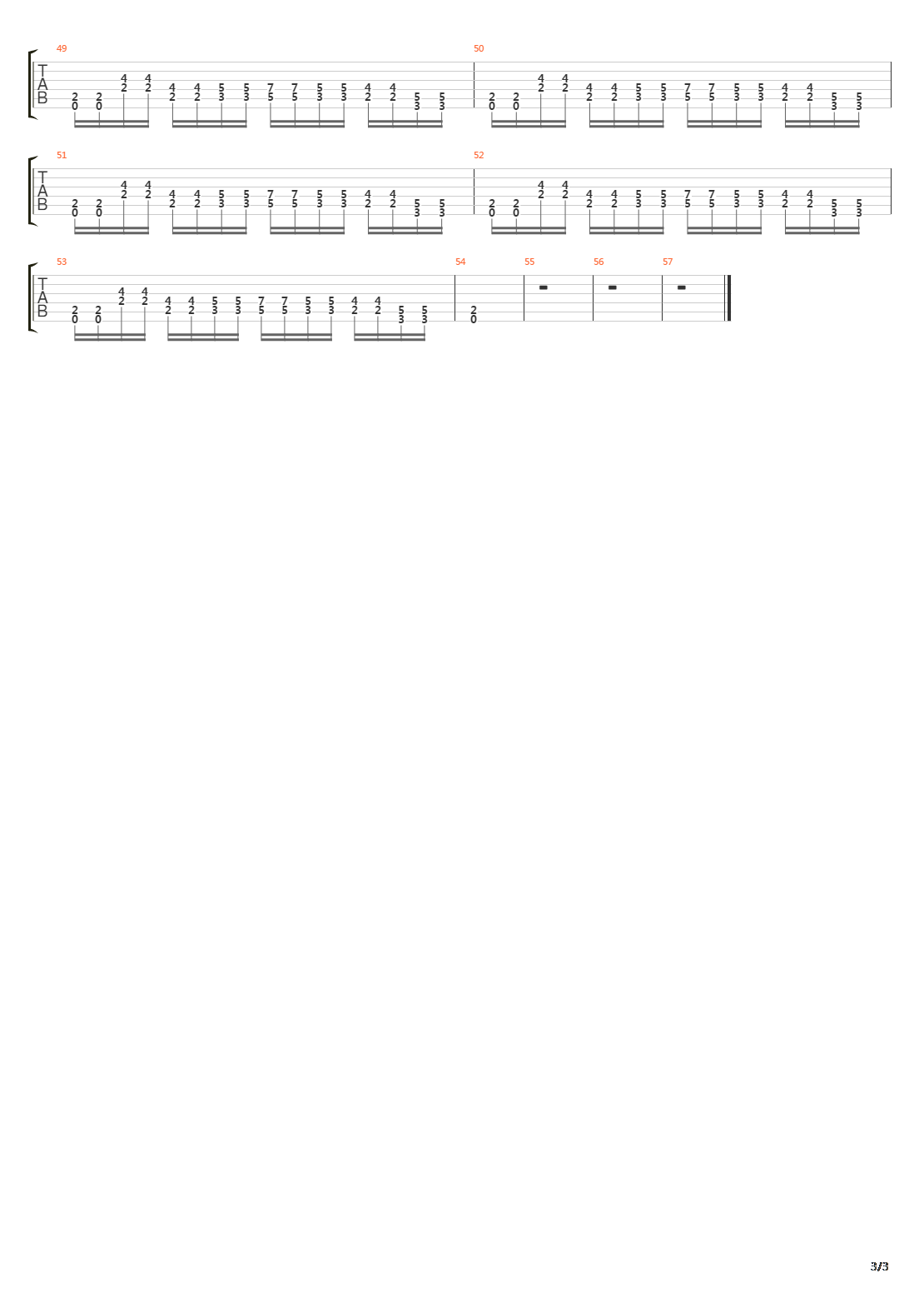 Root吉他谱