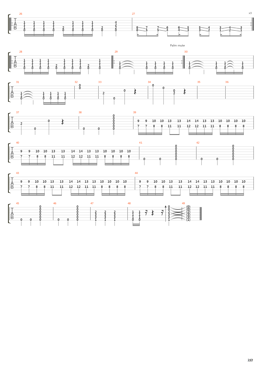 Root吉他谱