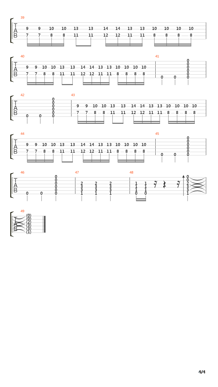 Root吉他谱