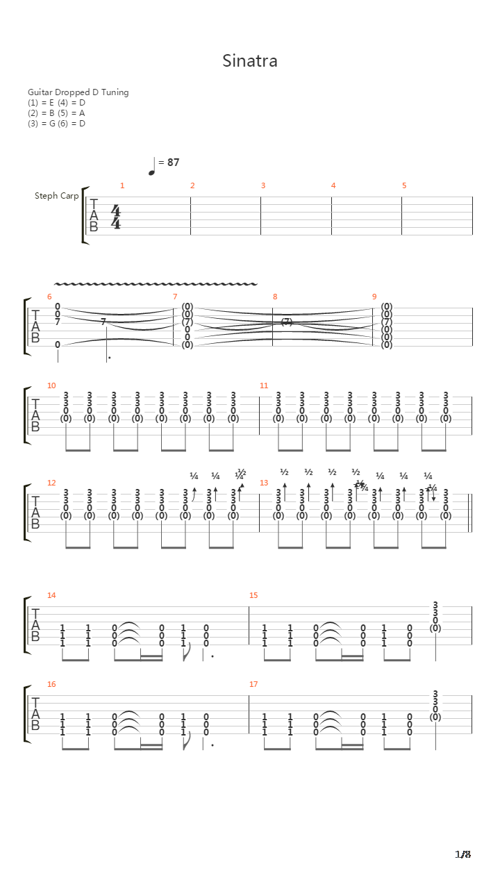 Sinatra吉他谱