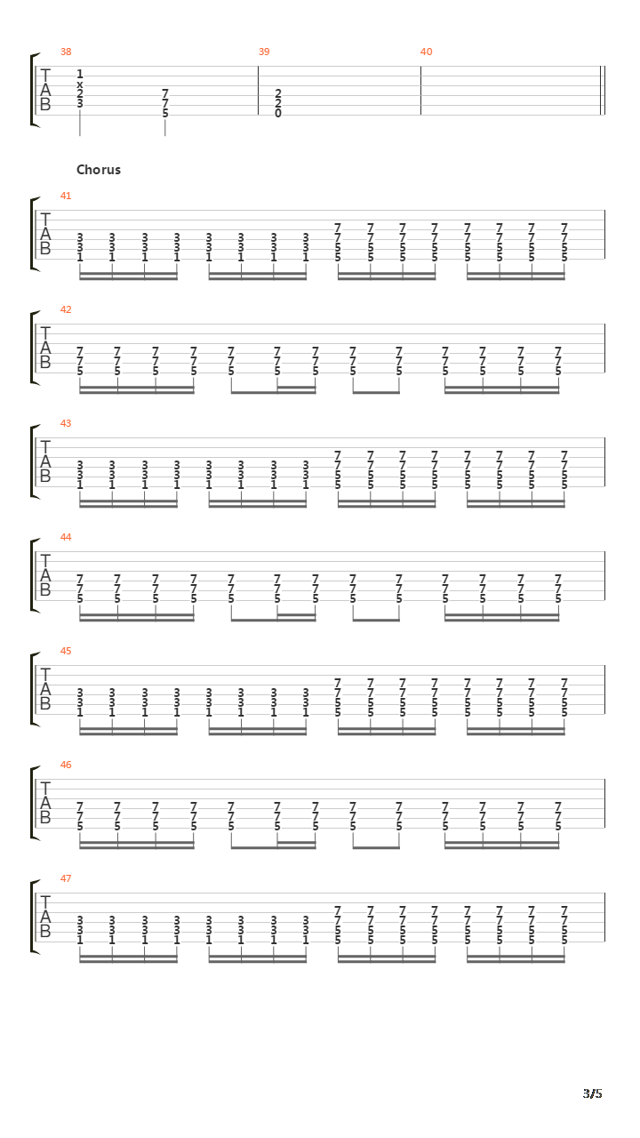 Xerces吉他谱