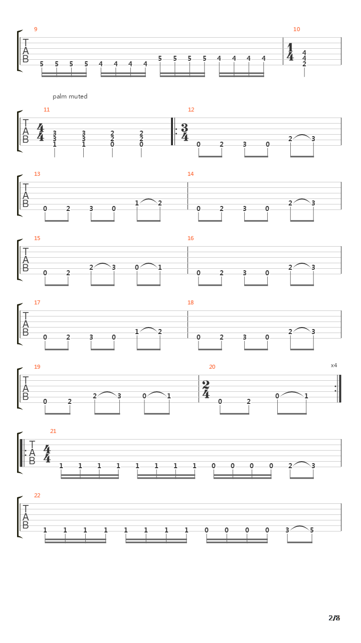 Once Upon The Cross吉他谱