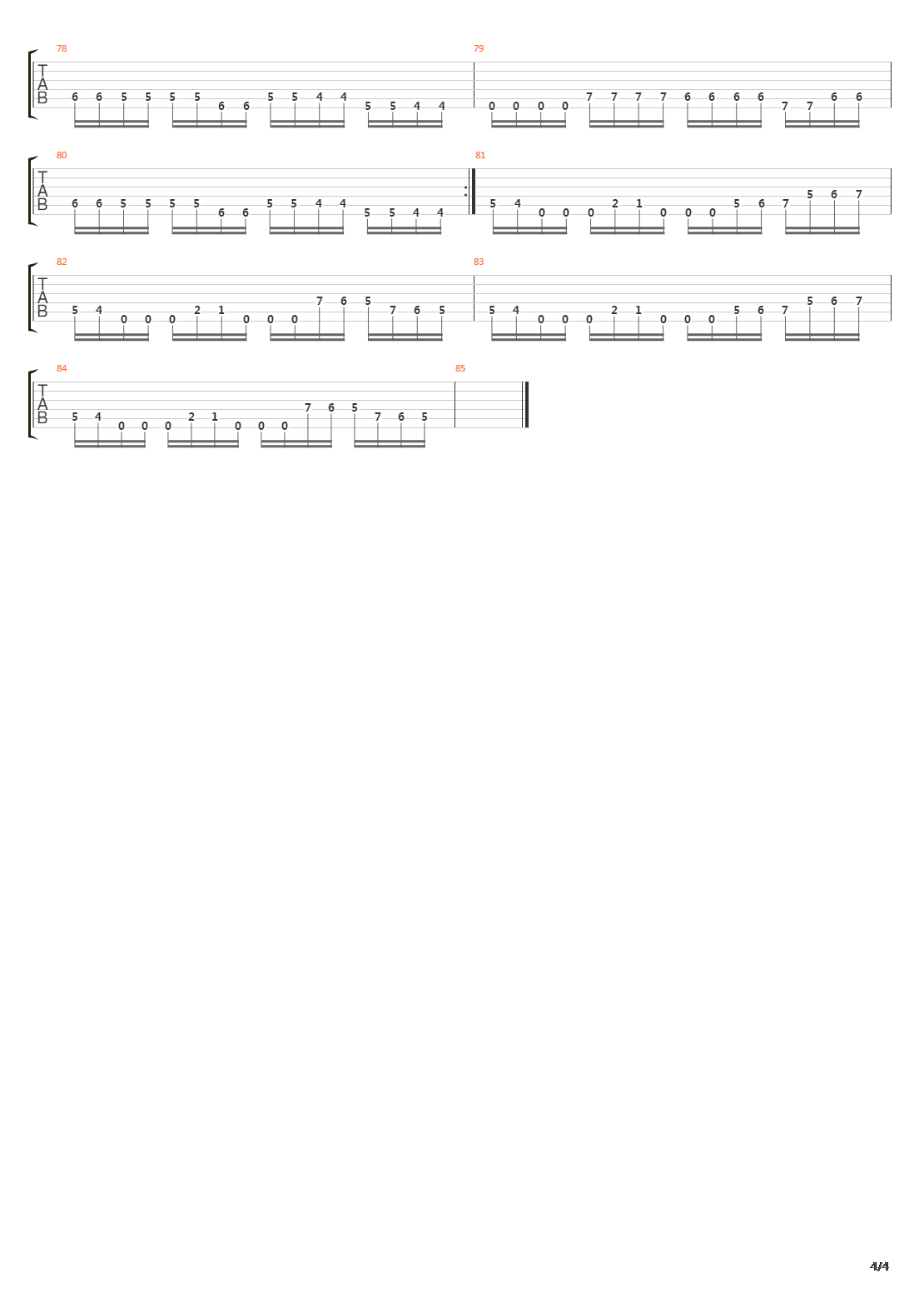 Trifixion吉他谱