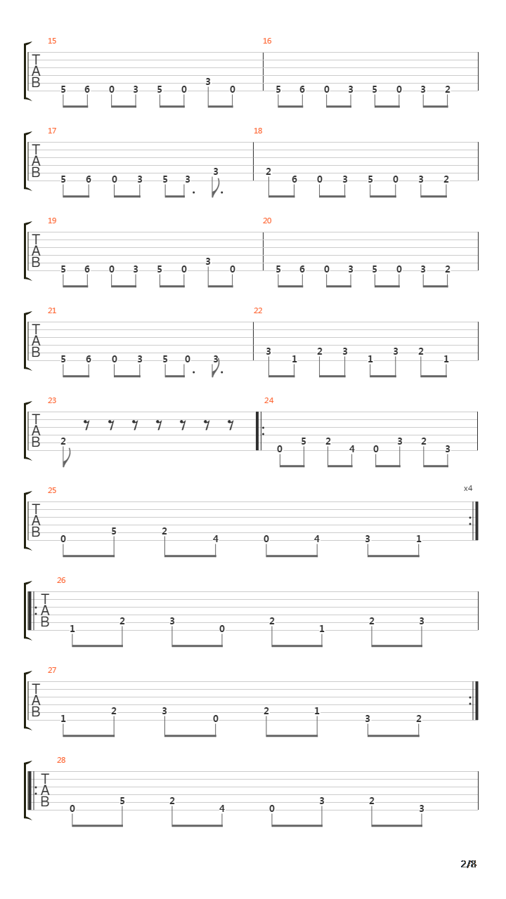 Trifixion吉他谱