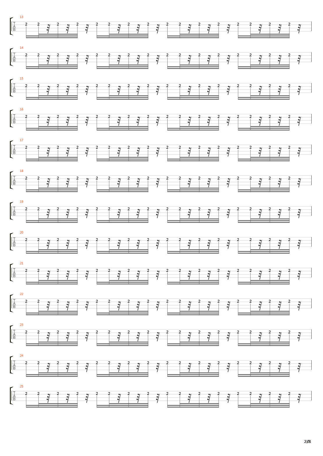 Barrel Of A Gun吉他谱