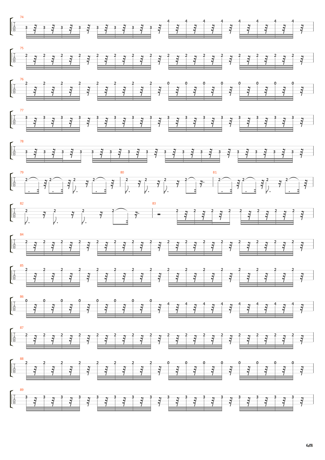 Barrel Of A Gun吉他谱