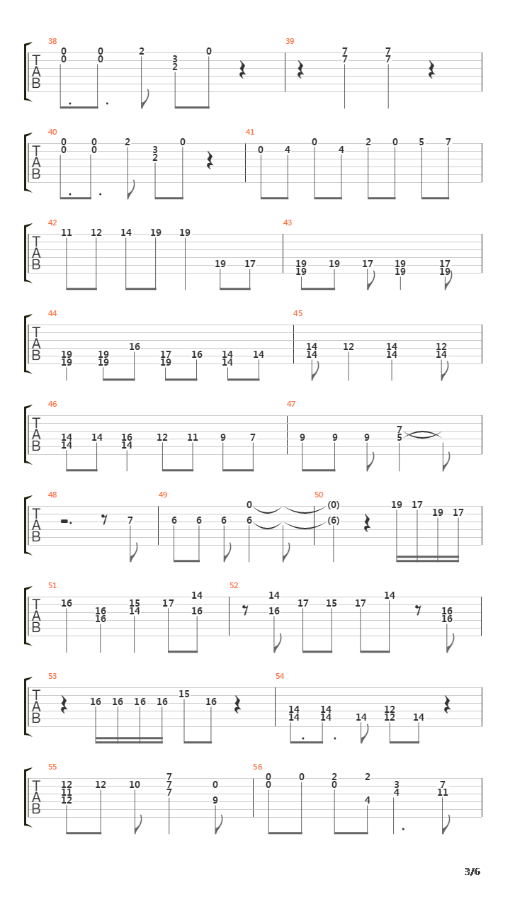 Master吉他谱