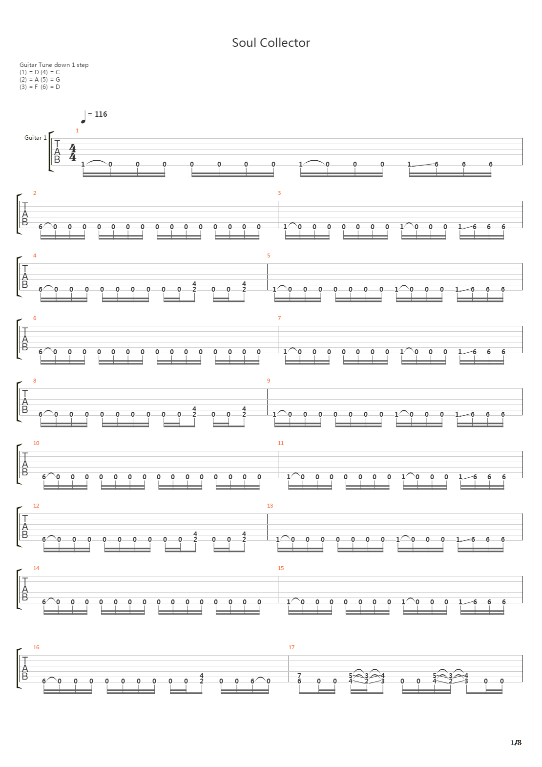 Soul Collector吉他谱