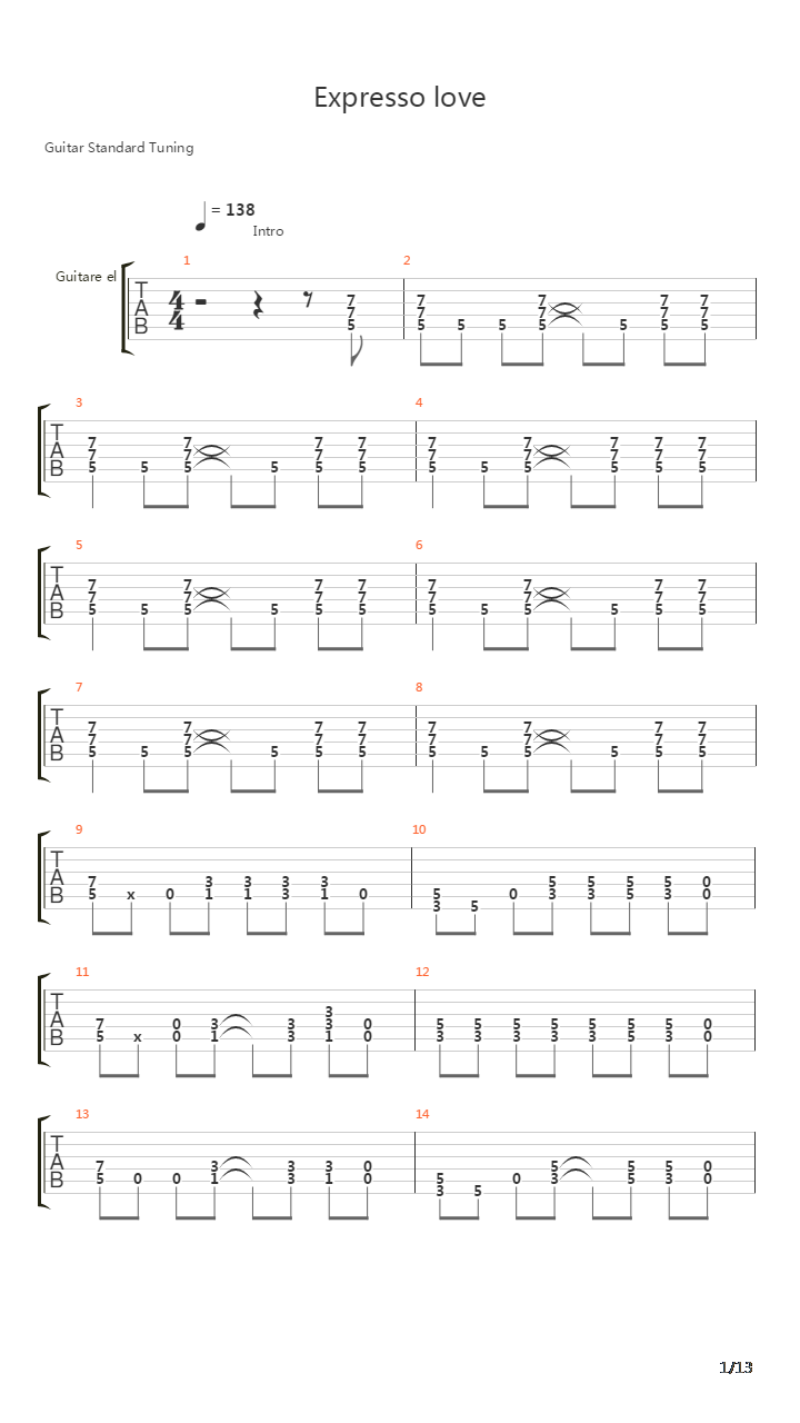 Expresso Love吉他谱