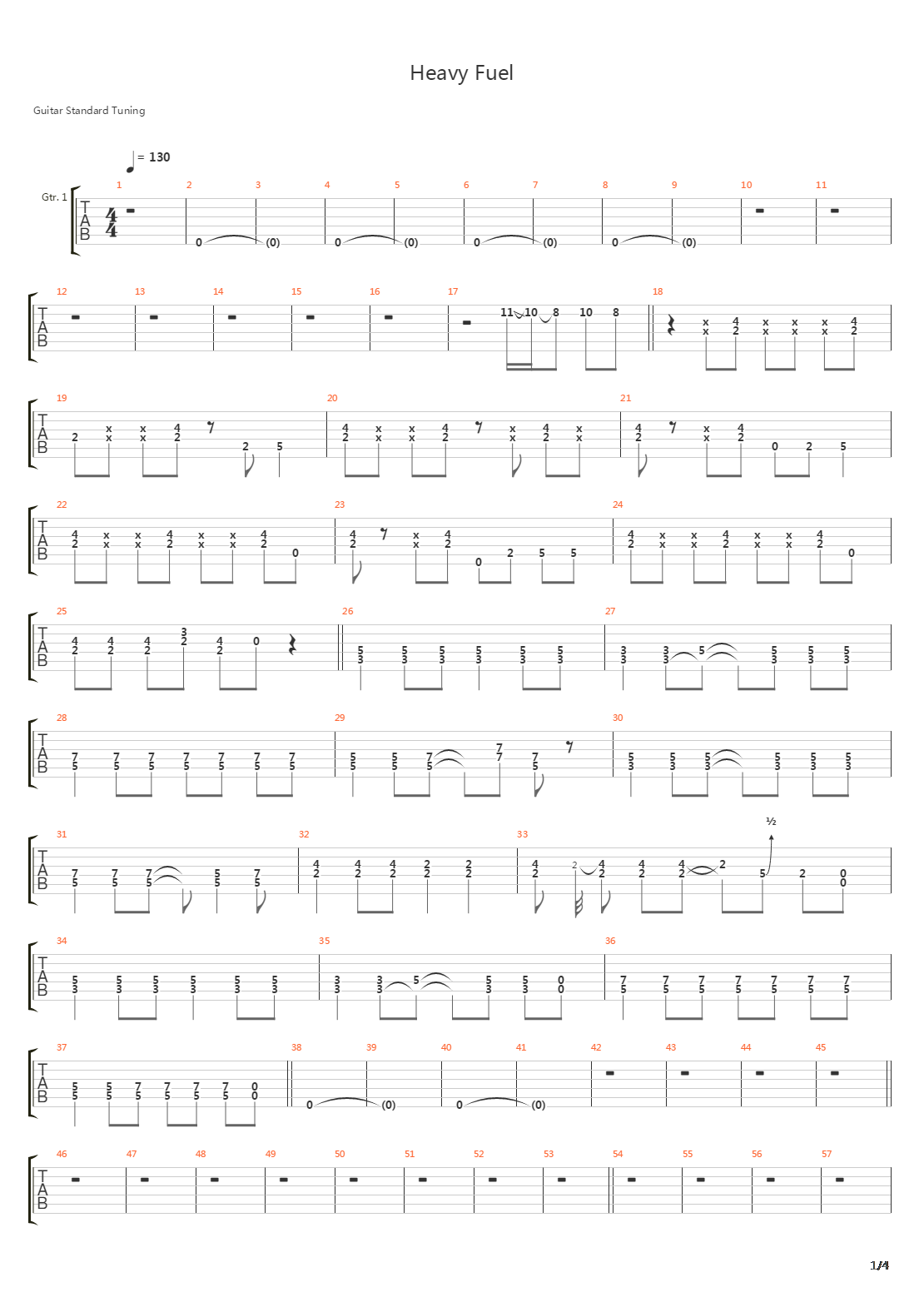 Heavy Fuel吉他谱