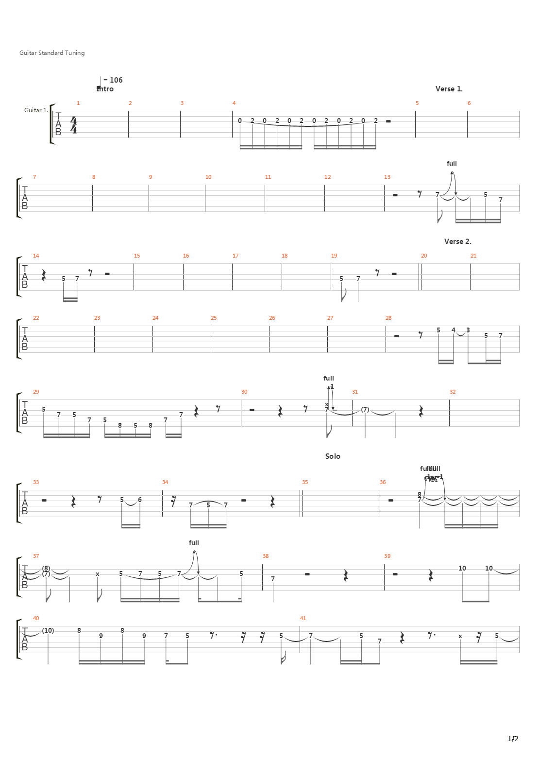 Southbound Again吉他谱