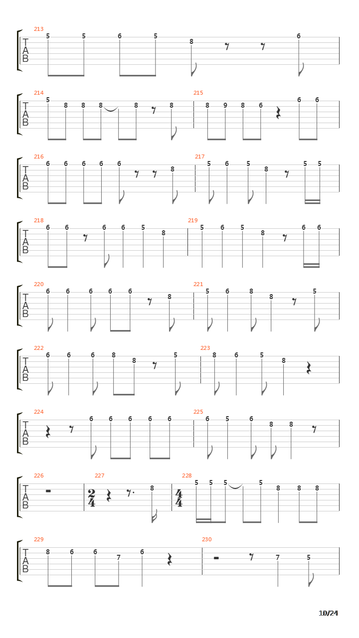 Telegraph Road吉他谱