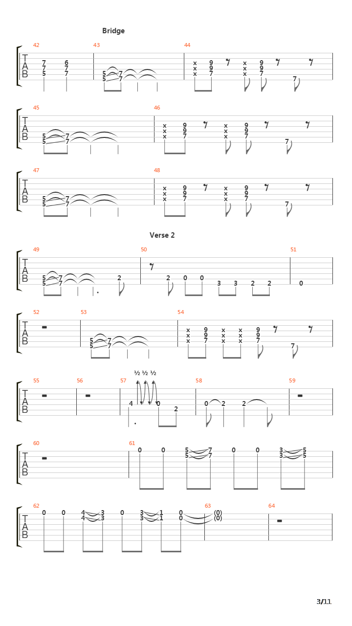 The Bug吉他谱