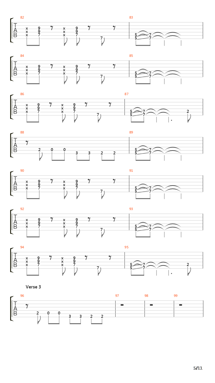 The Bug吉他谱