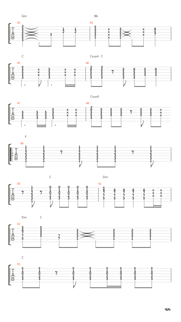 Tunnel Of Love吉他谱