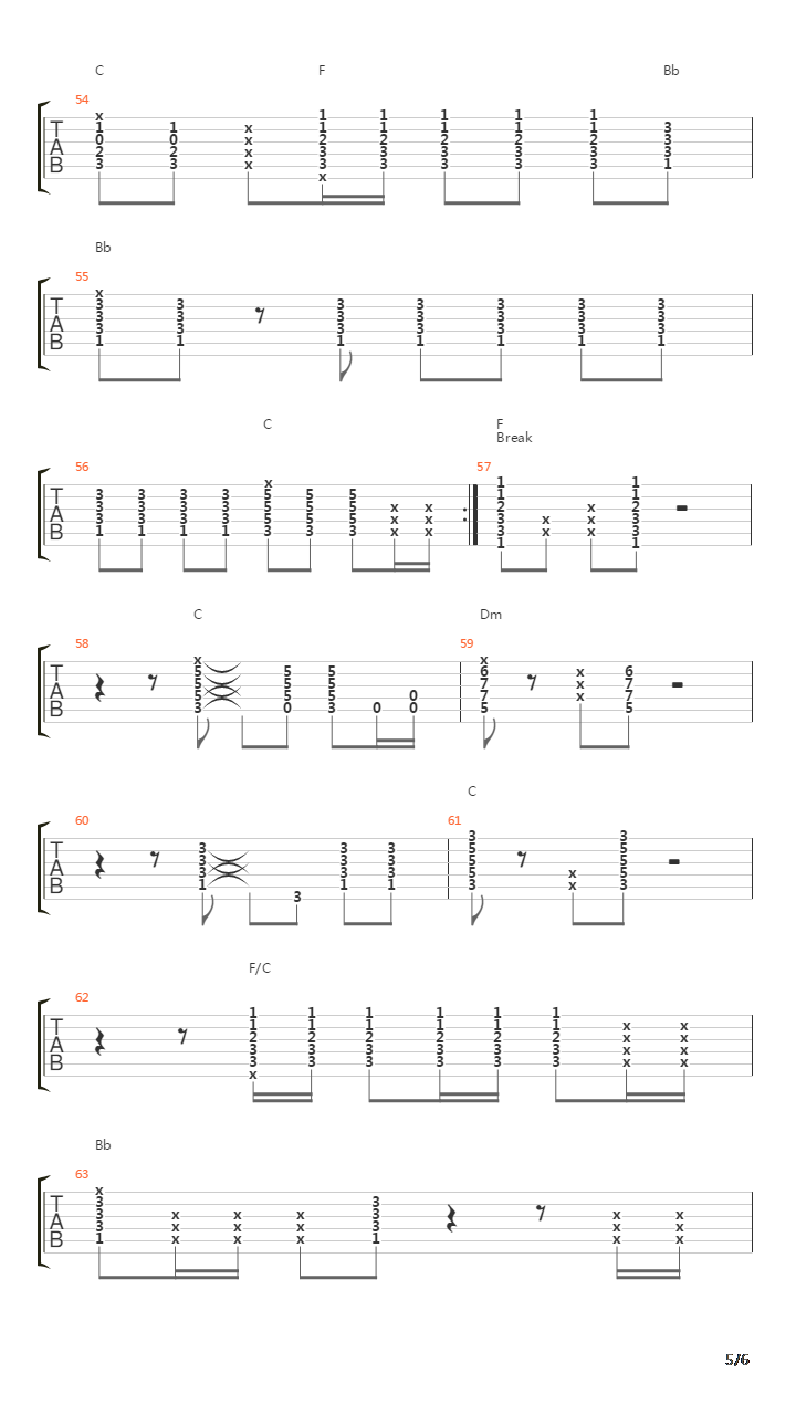 Tunnel Of Love吉他谱