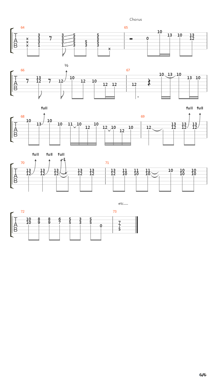 Tunnel Of Love吉他谱