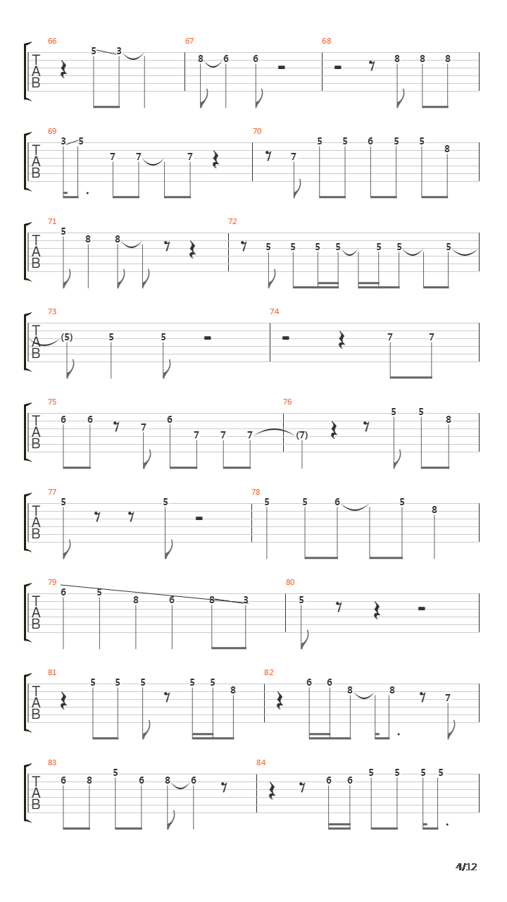 Tunnel Of Love吉他谱