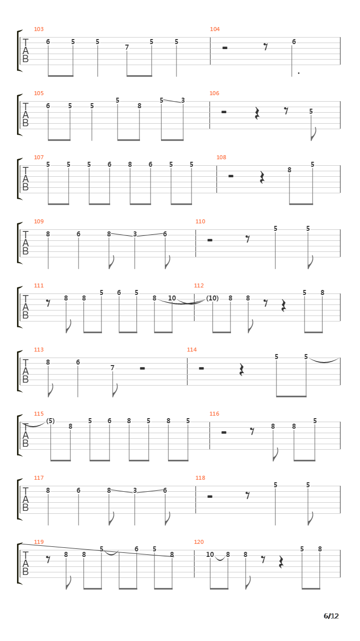 Tunnel Of Love吉他谱