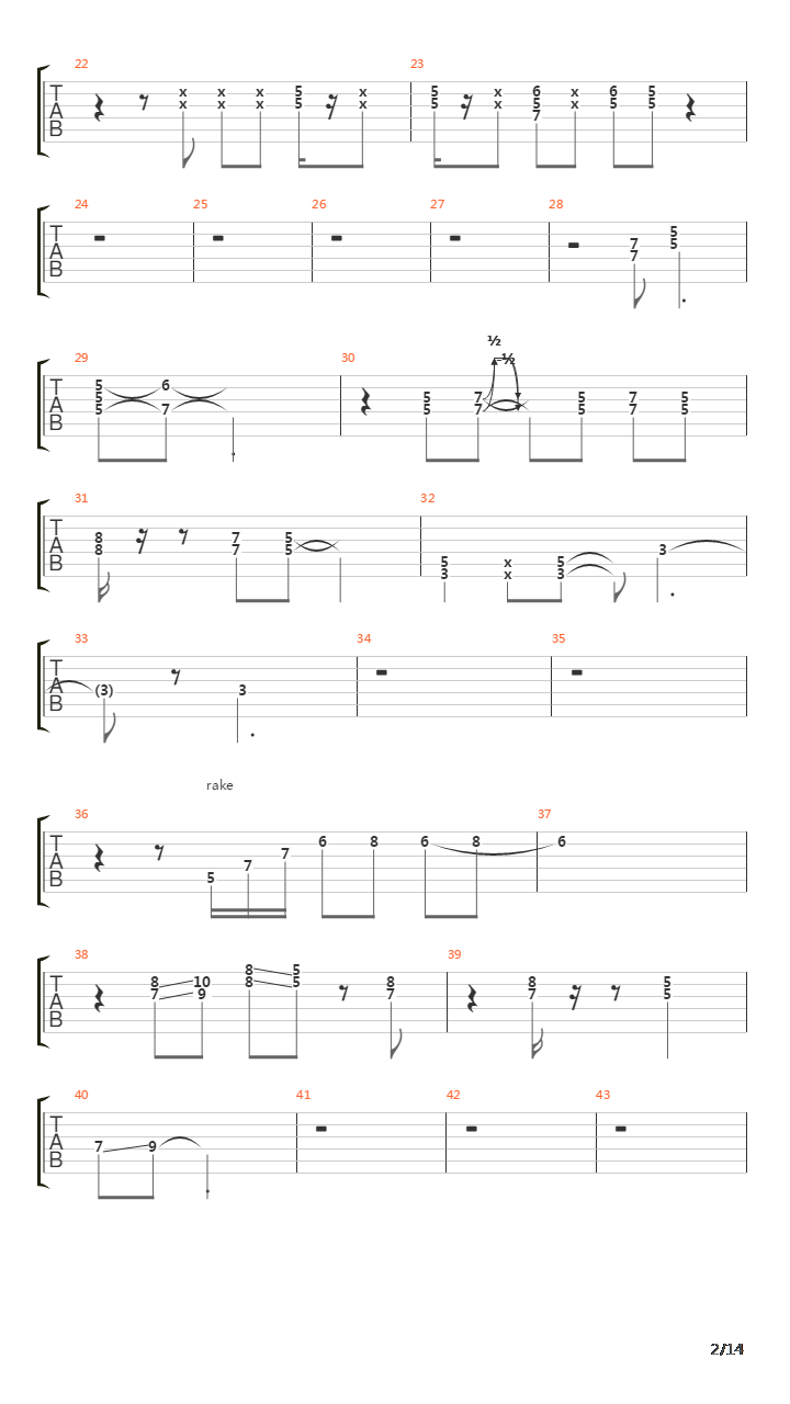 Tunnel Of Love吉他谱