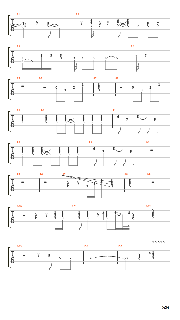 Tunnel Of Love吉他谱