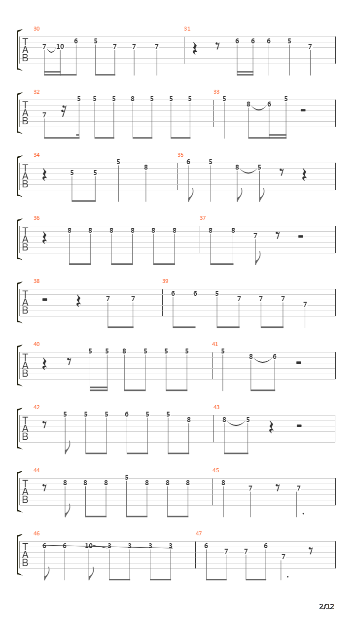 Tunnel Of Love吉他谱