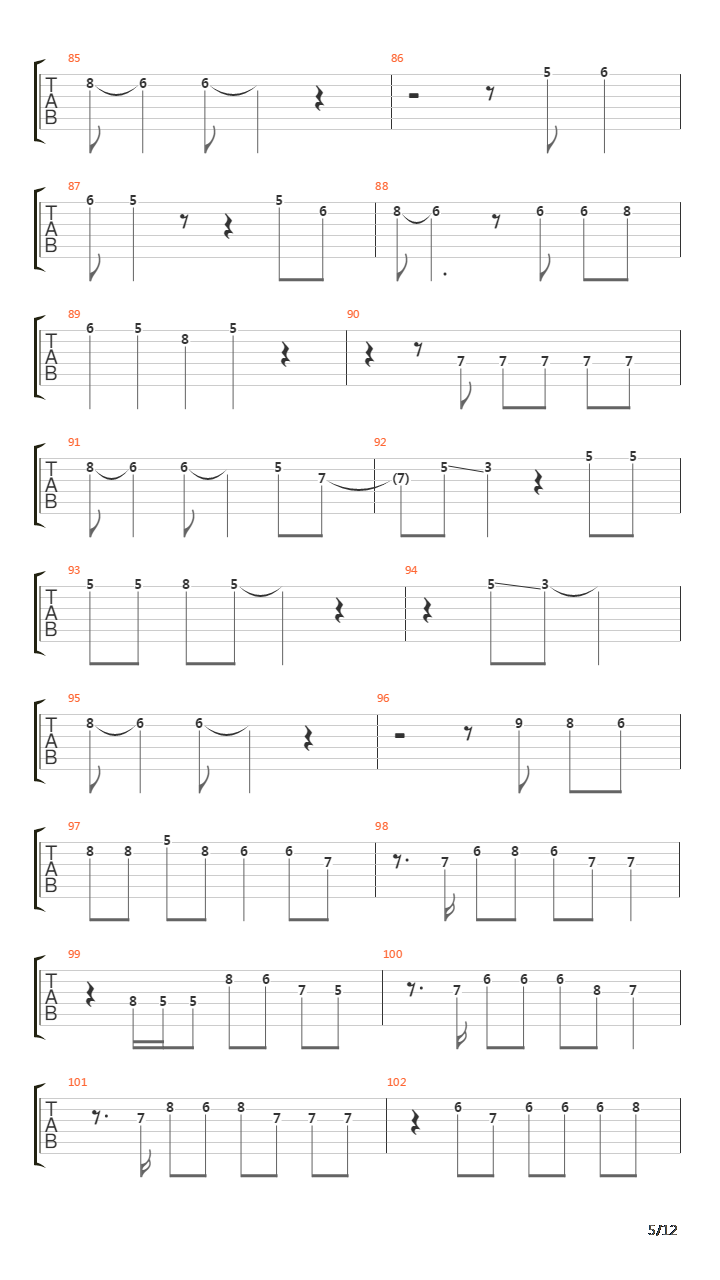 Tunnel Of Love吉他谱